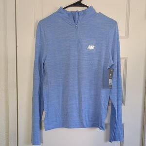 New Balance Sky Blue Quarter-Zip Top